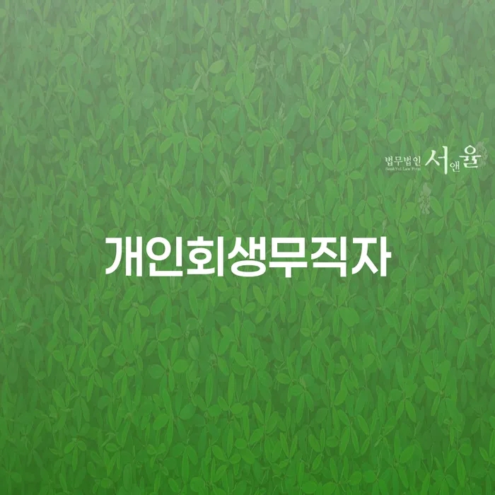 개인회생 채무 효과적인 해결방법 면담후에