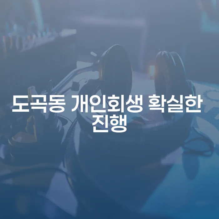 도곡동 개인회생 확실한 진행