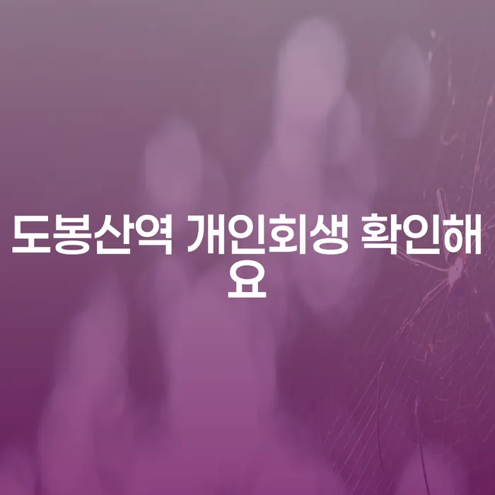 도봉산역 개인회생 확인해요