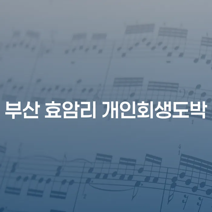 부산 효암리 개인회생도박, 햇살론개인회생으로 채무의 늪에서 벗어나는 방법은?