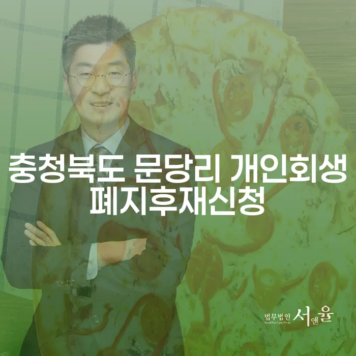충청북도 문당리 개인회생 폐지 후 재신청, 가압류 해지를 위한 최적의 방법은?