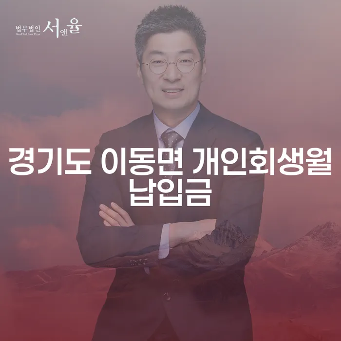 경기도 이동면에서 개인회생을 고려하는 당신, 월납입금은 어떻게 설정될까요?